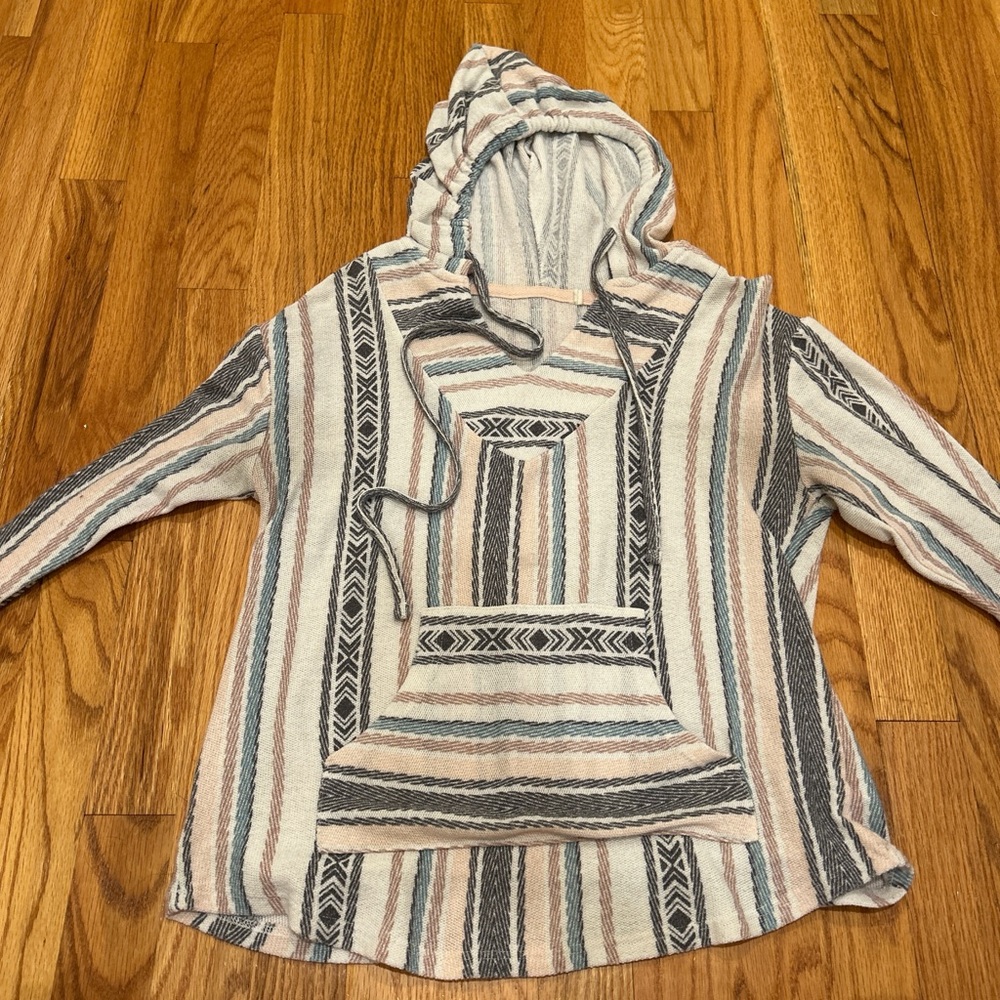 Striped Hooded Pullover